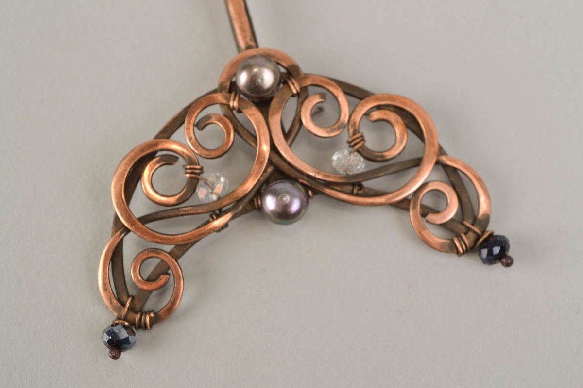 Кулон Лунница wire Wrap