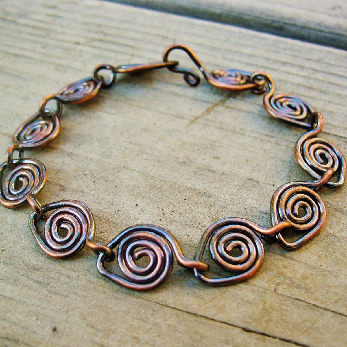 Медный браслет wire Wrap