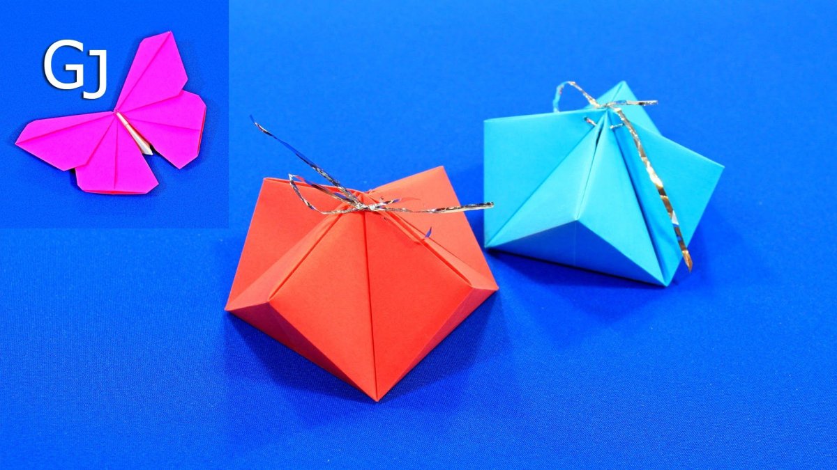 Поделки из бумаги оригами коробочка