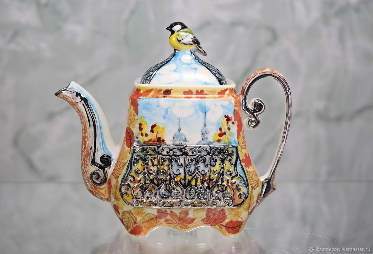 Best Home Porcelain заварочный чайник Арлекин