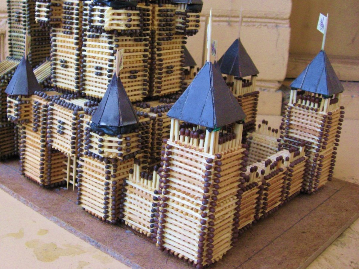 Спичкин дом секреты моделирования из спичек Церковь
