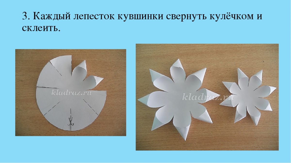 Кувшинка аппликация объемная