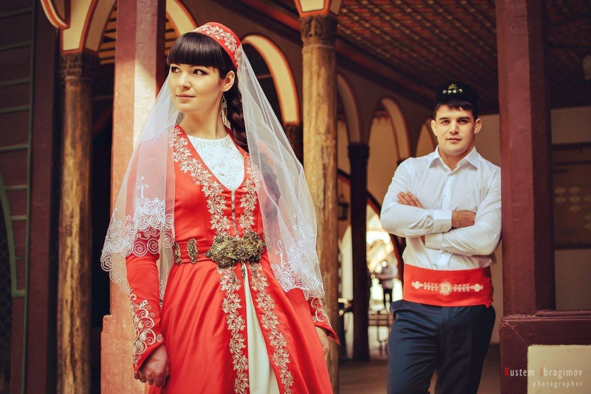Свадебное платье татарской невесты