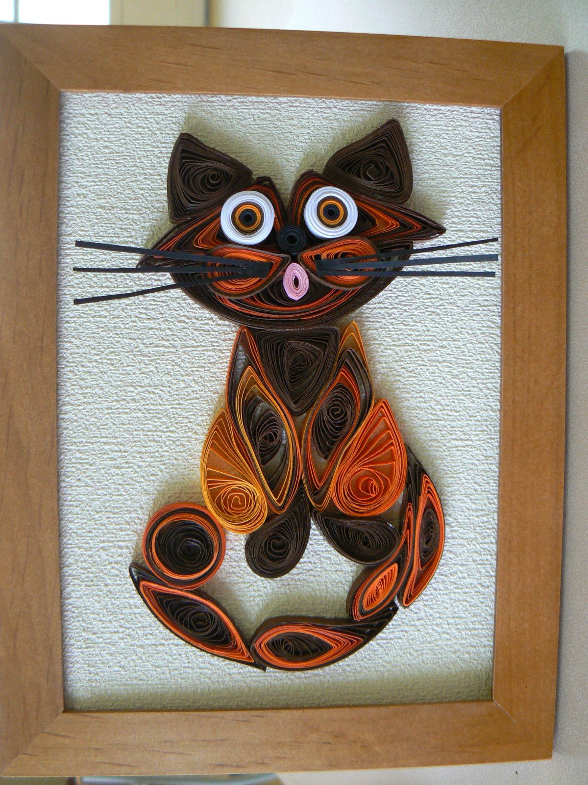 Кошка из квиллинга