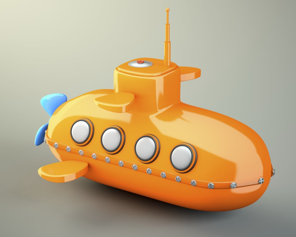 Старая игрушечная подводная лодка