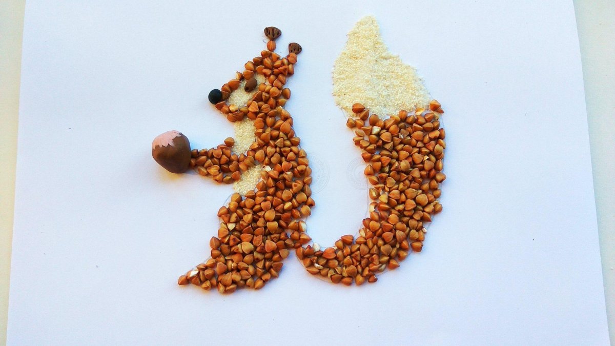 Белочка из круп