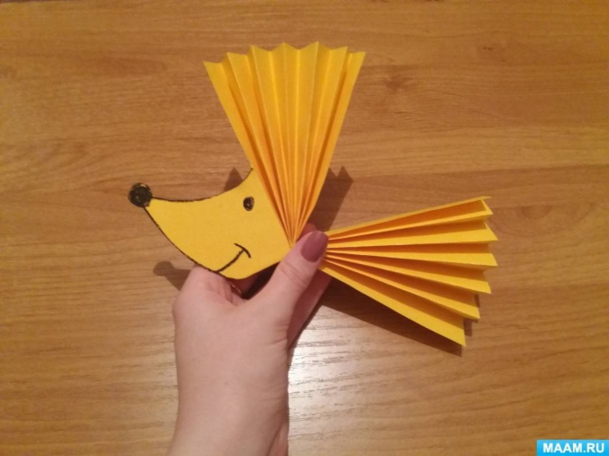 Ежик из бумаги