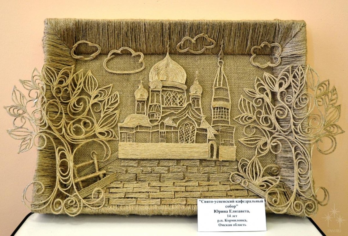 Джутовая филигрань храмы