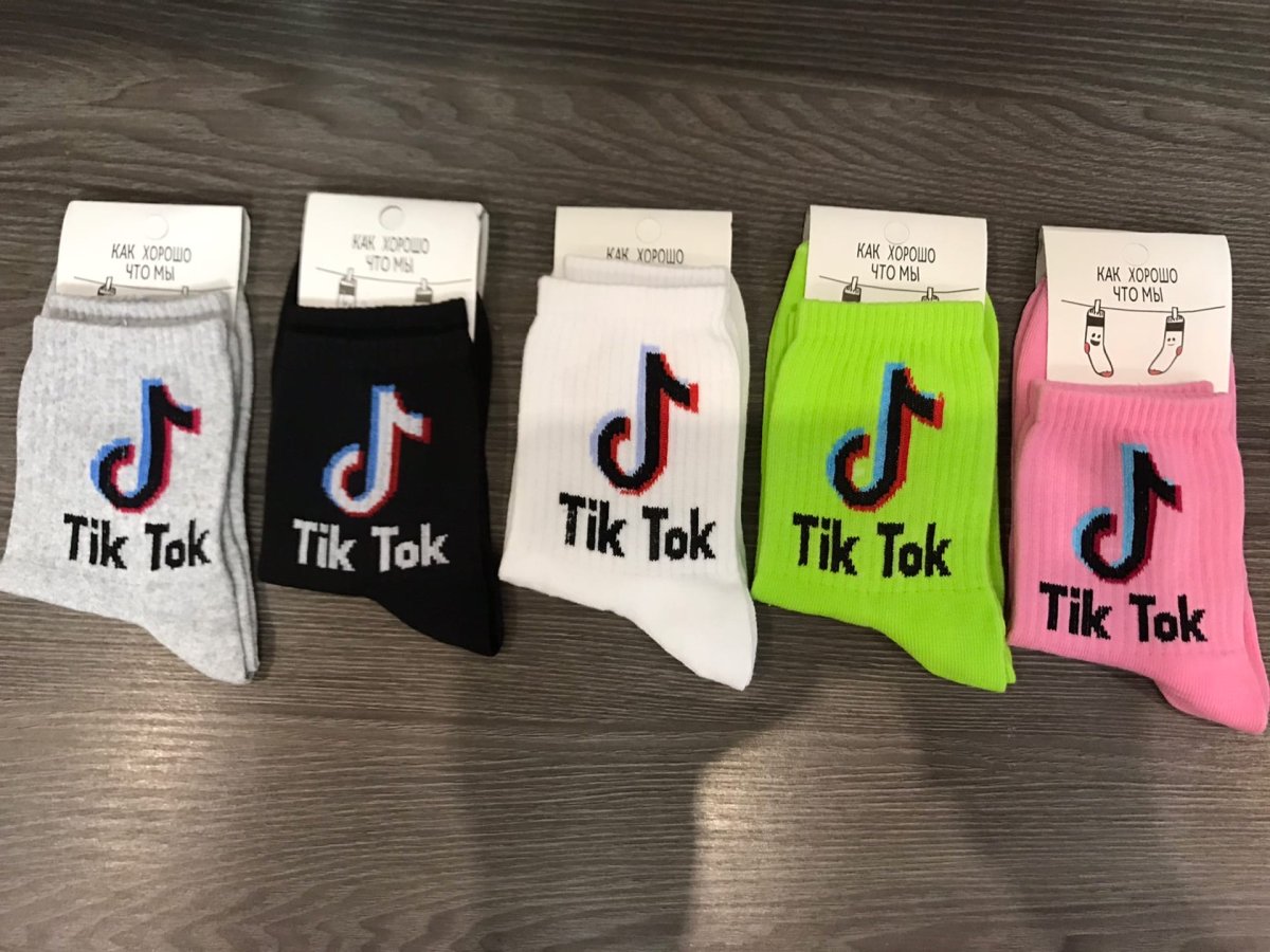 Носки с надписью тик ток