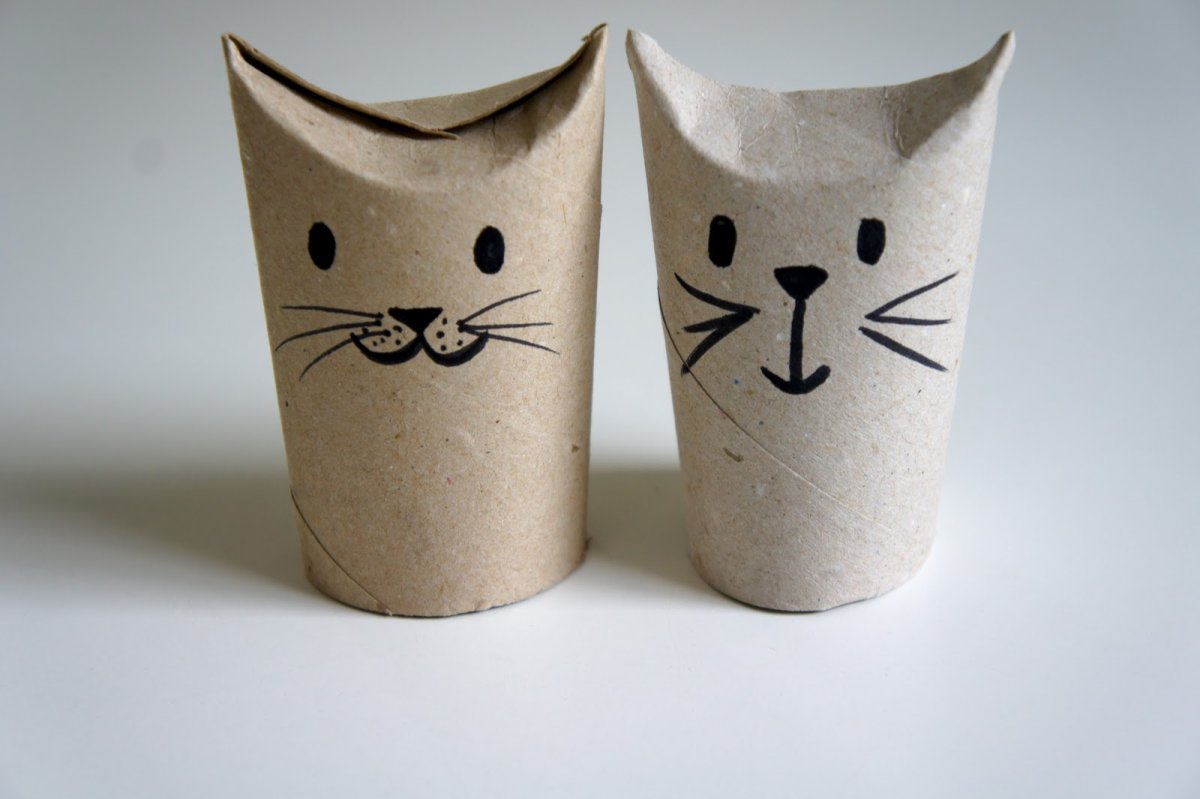 Кошка из втулки