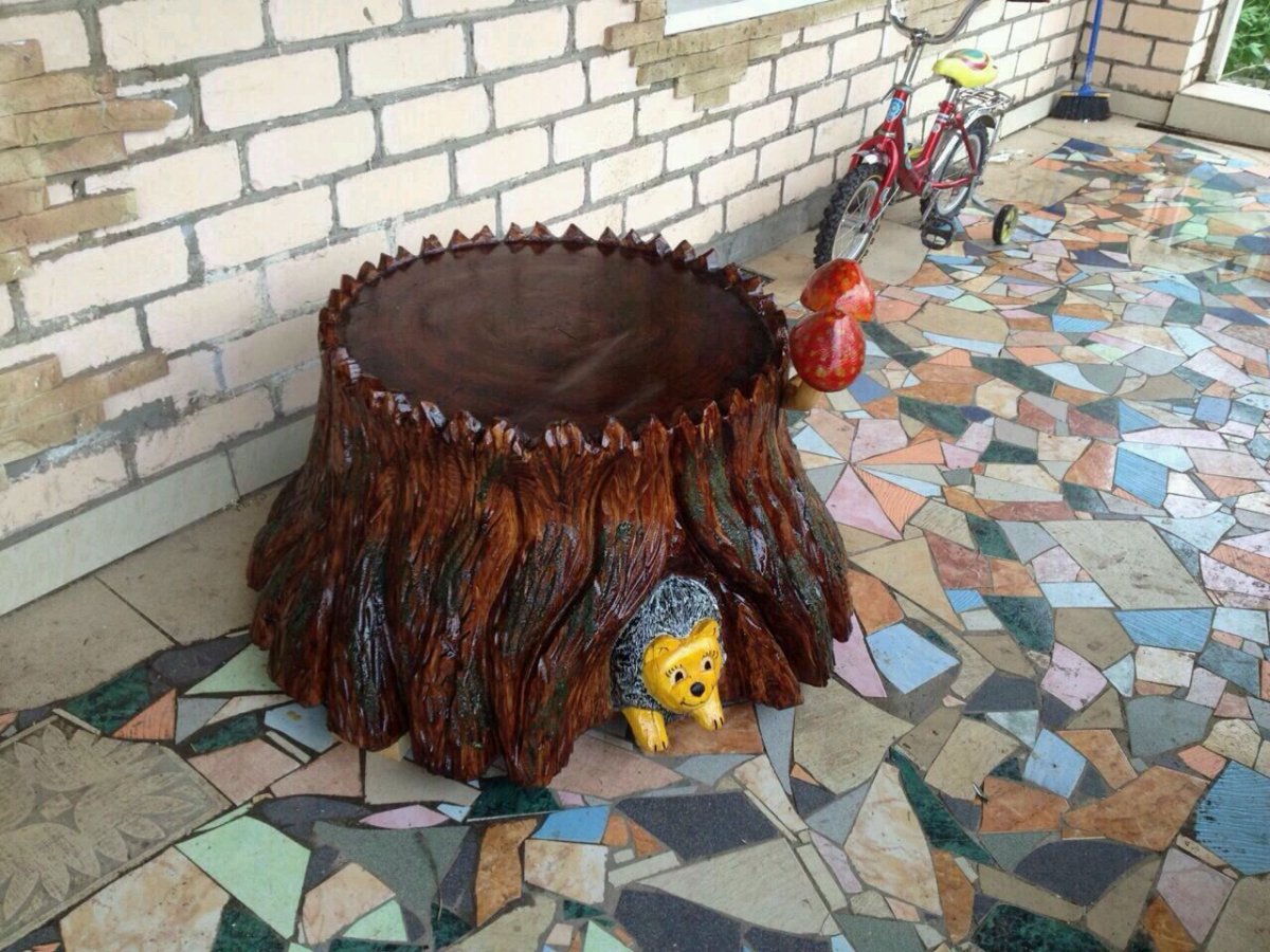 Пеньки в детском саду