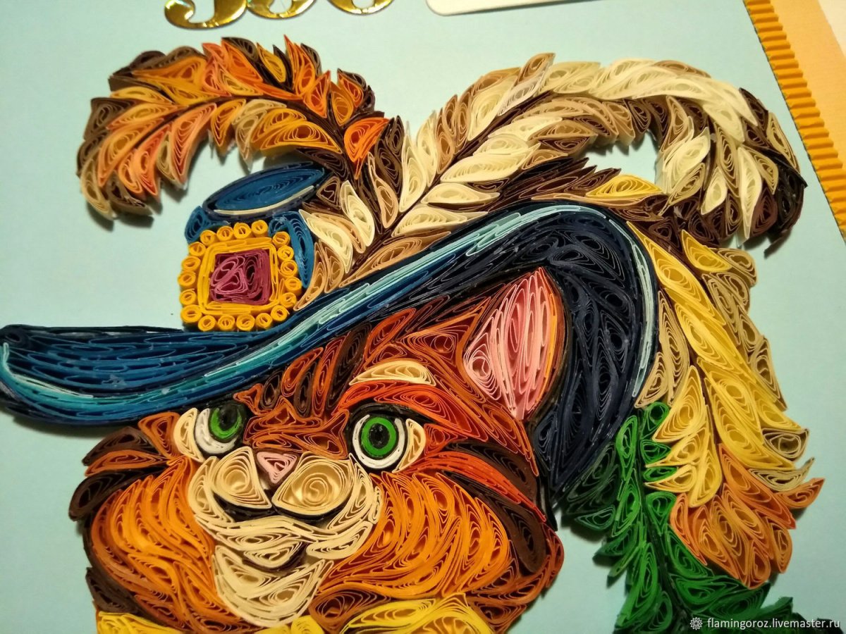 Квиллинг кот