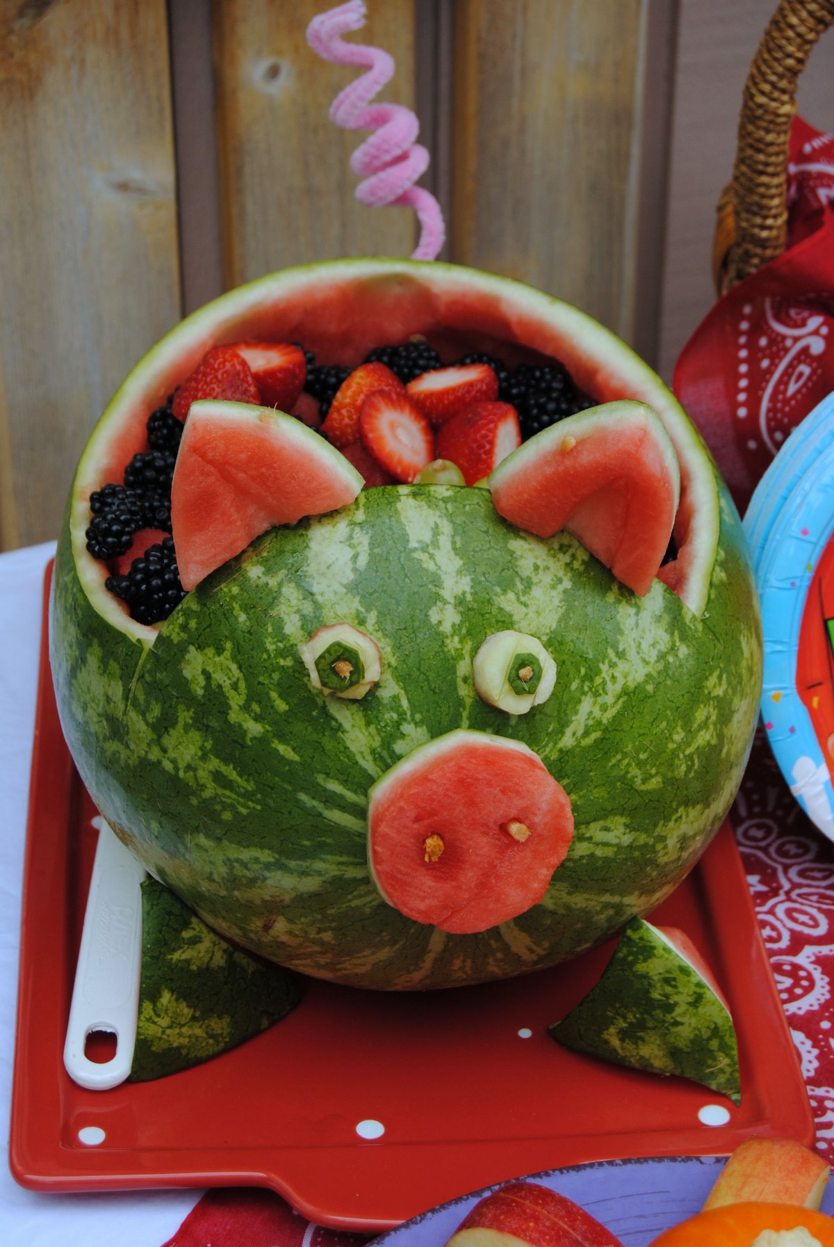 Фигуры из арбуза