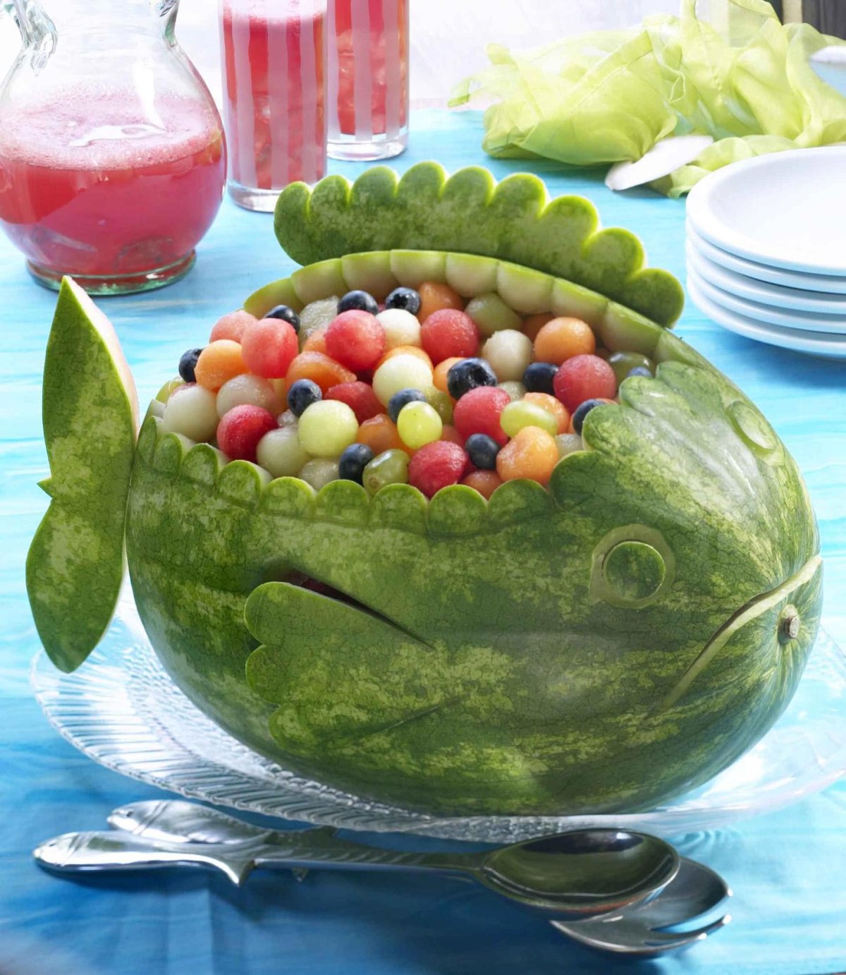 Украшения из арбуза