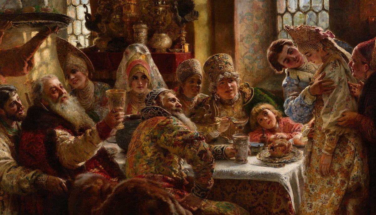 Картина Маковского Боярский пир