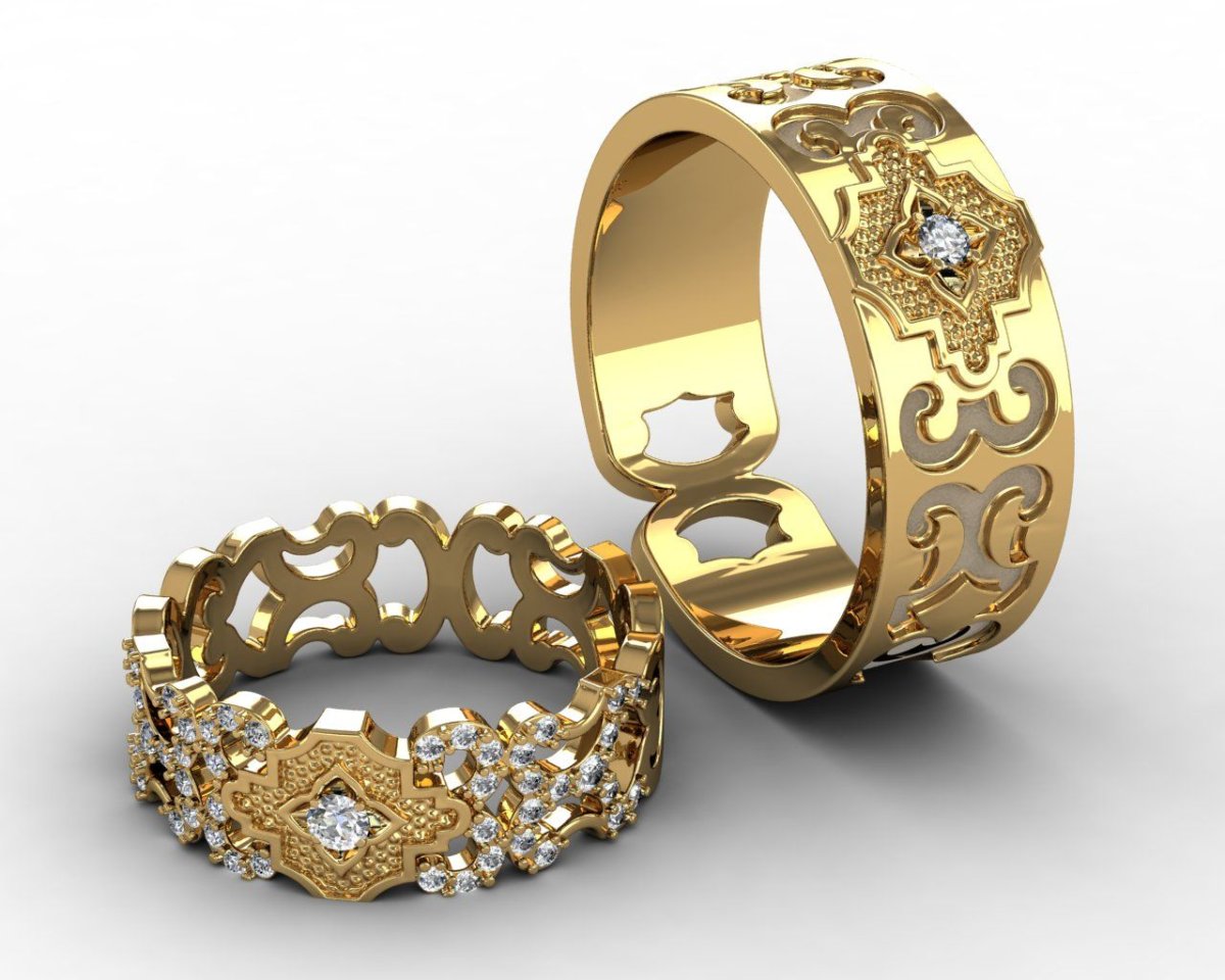 Парные обручальные кольца Jeweler House