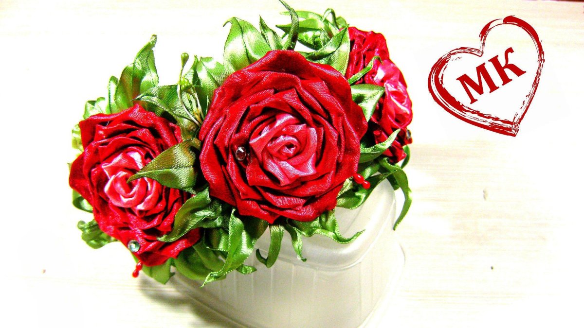 Мастер класс Flowers with Love роза