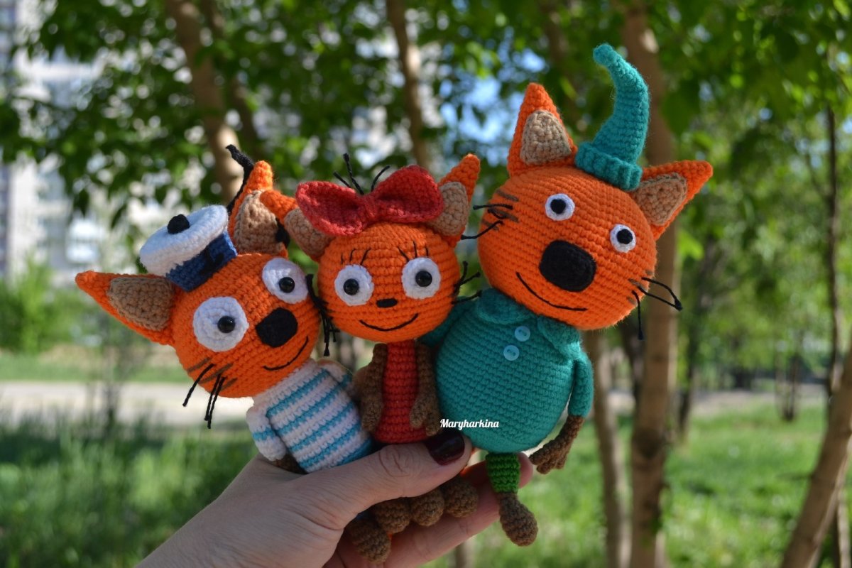 Коржик три кота крючком