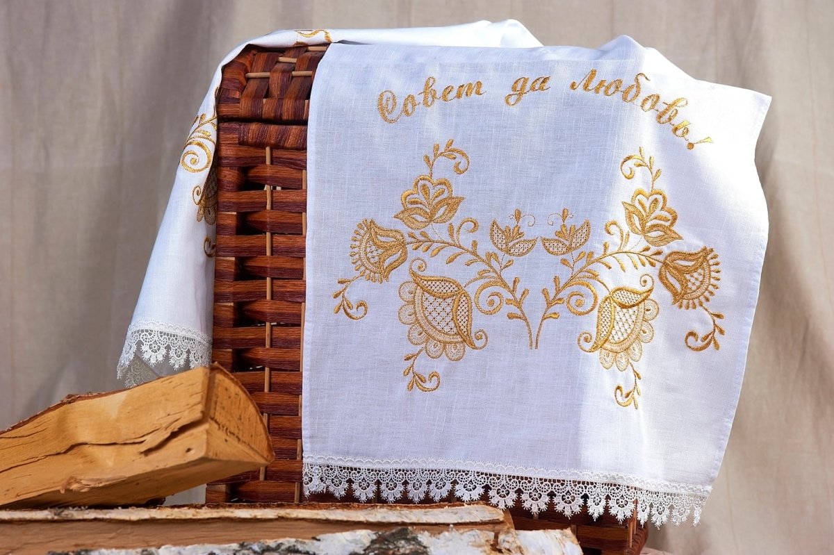 Рушник для каравая своими руками