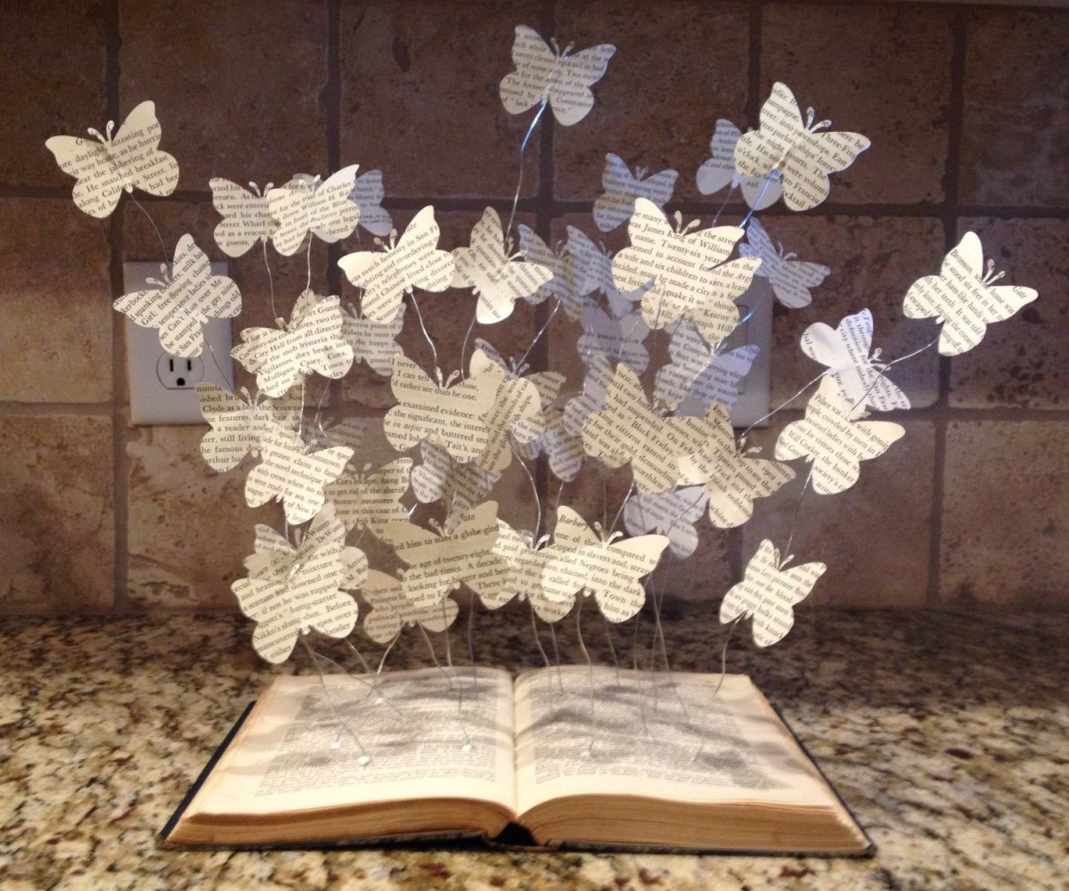 Декор из старых книг