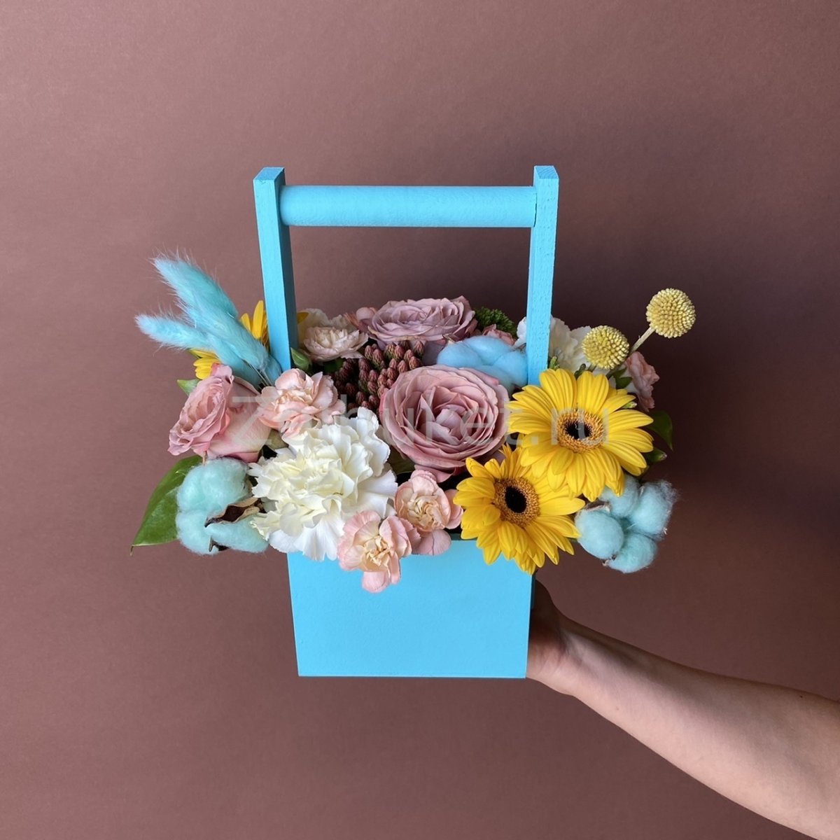 Букет цветов в губке