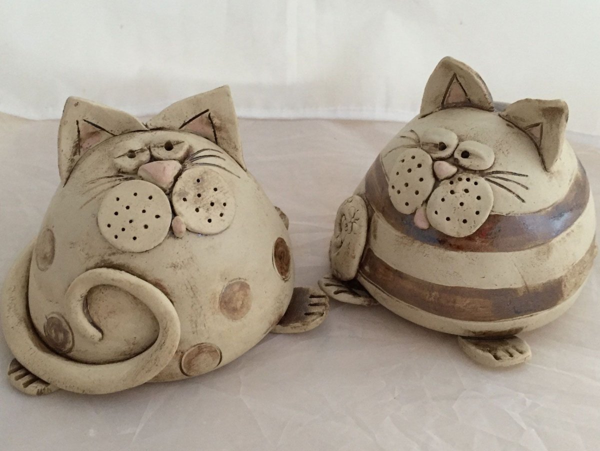 Котики из глины своими руками