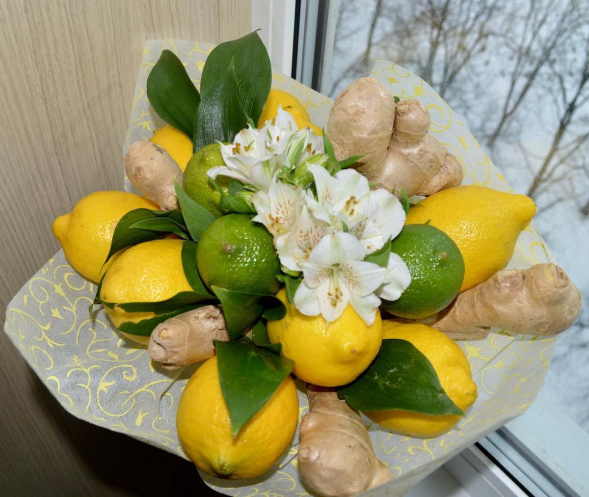Букет с лимонами