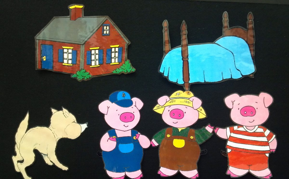 The three Pigs аппликация