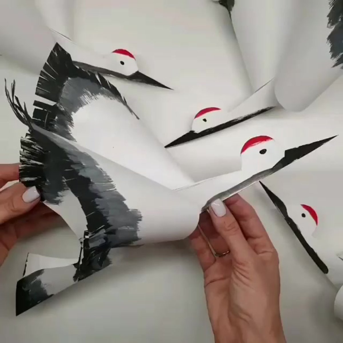 Журавль поделка для детей
