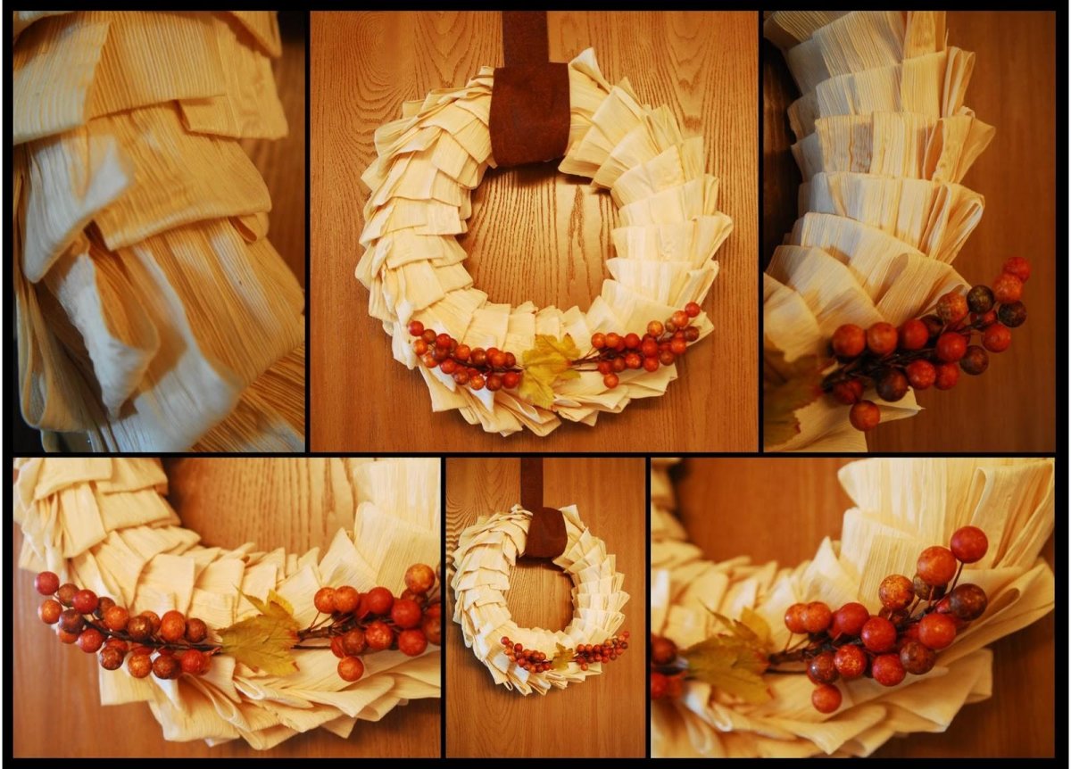 Венок из листьев кукурузы