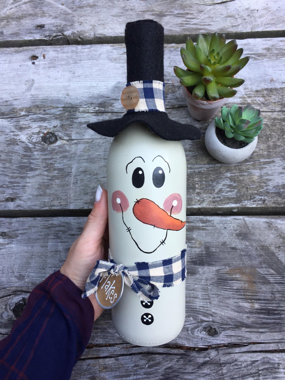 Снеговик из бутылки