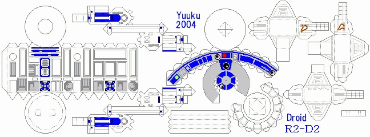 Робот из Звездных войн r2d2 чертежи