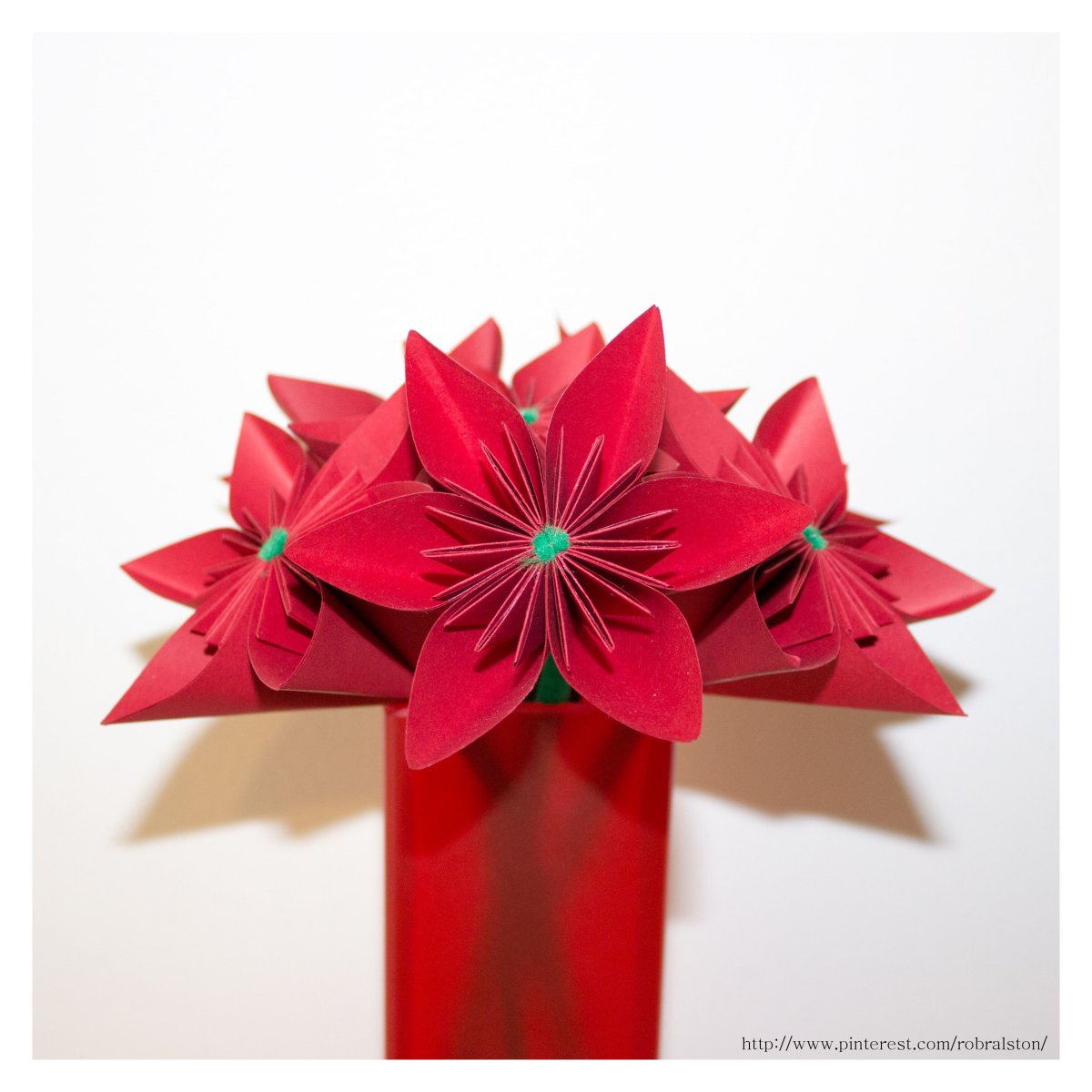 Поделки из бумаги оригами цветы