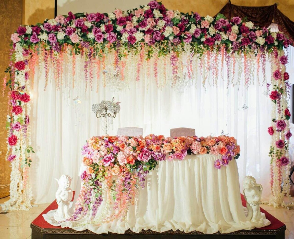 Декоративные цветы на свадьбу