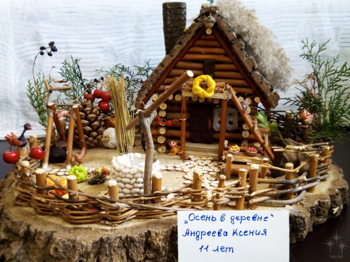 Колодец из веток