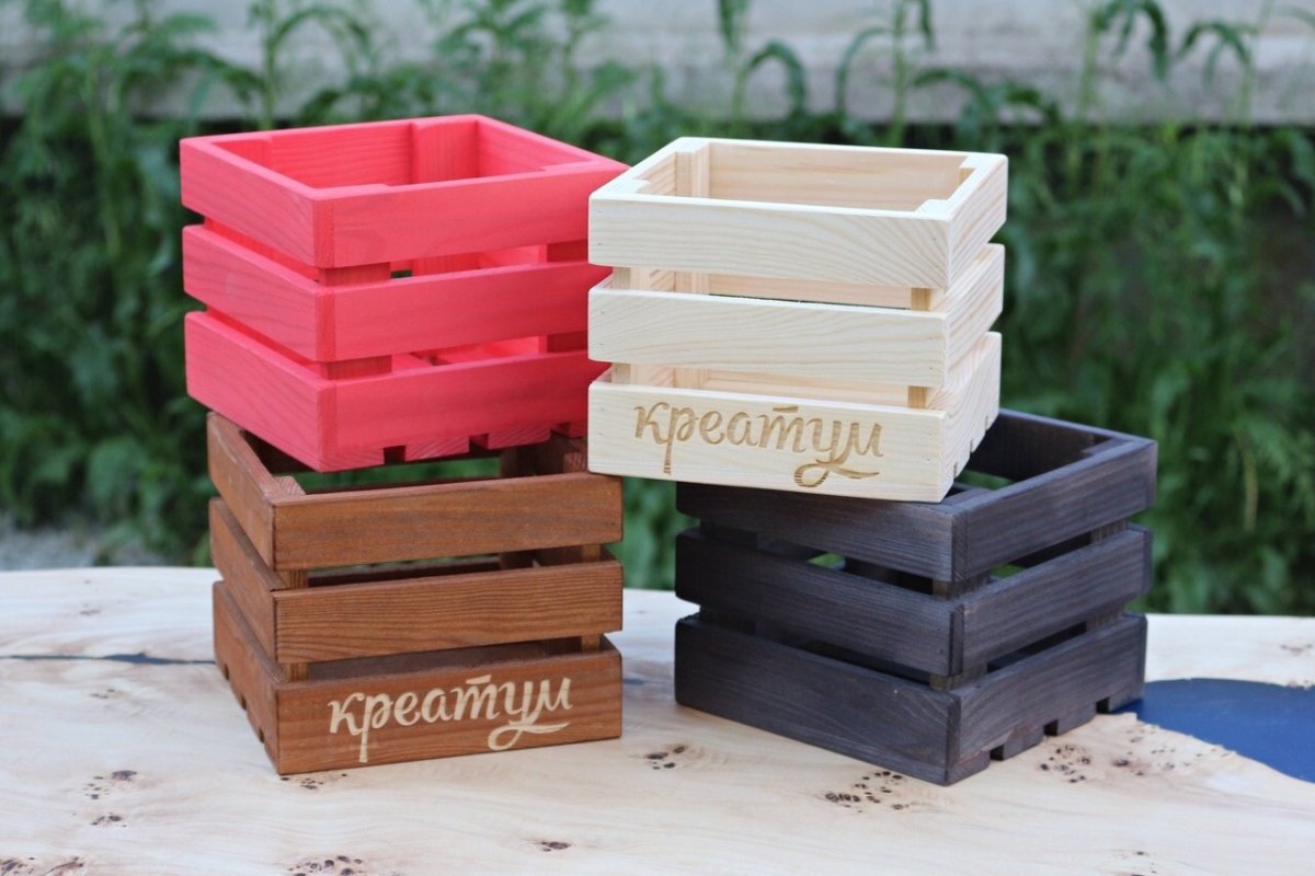 Ящики из реек декоративные