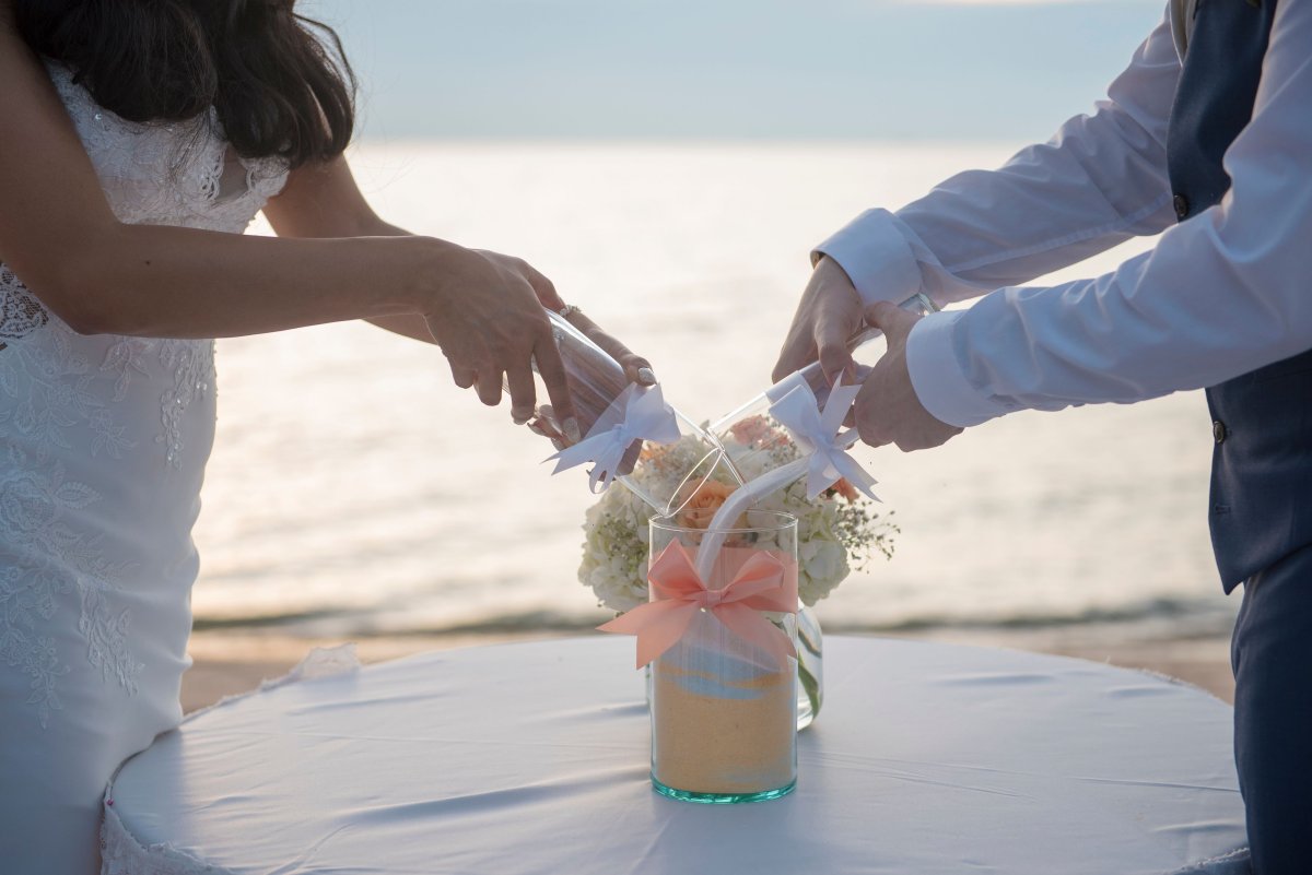 Песочная свадебная церемония