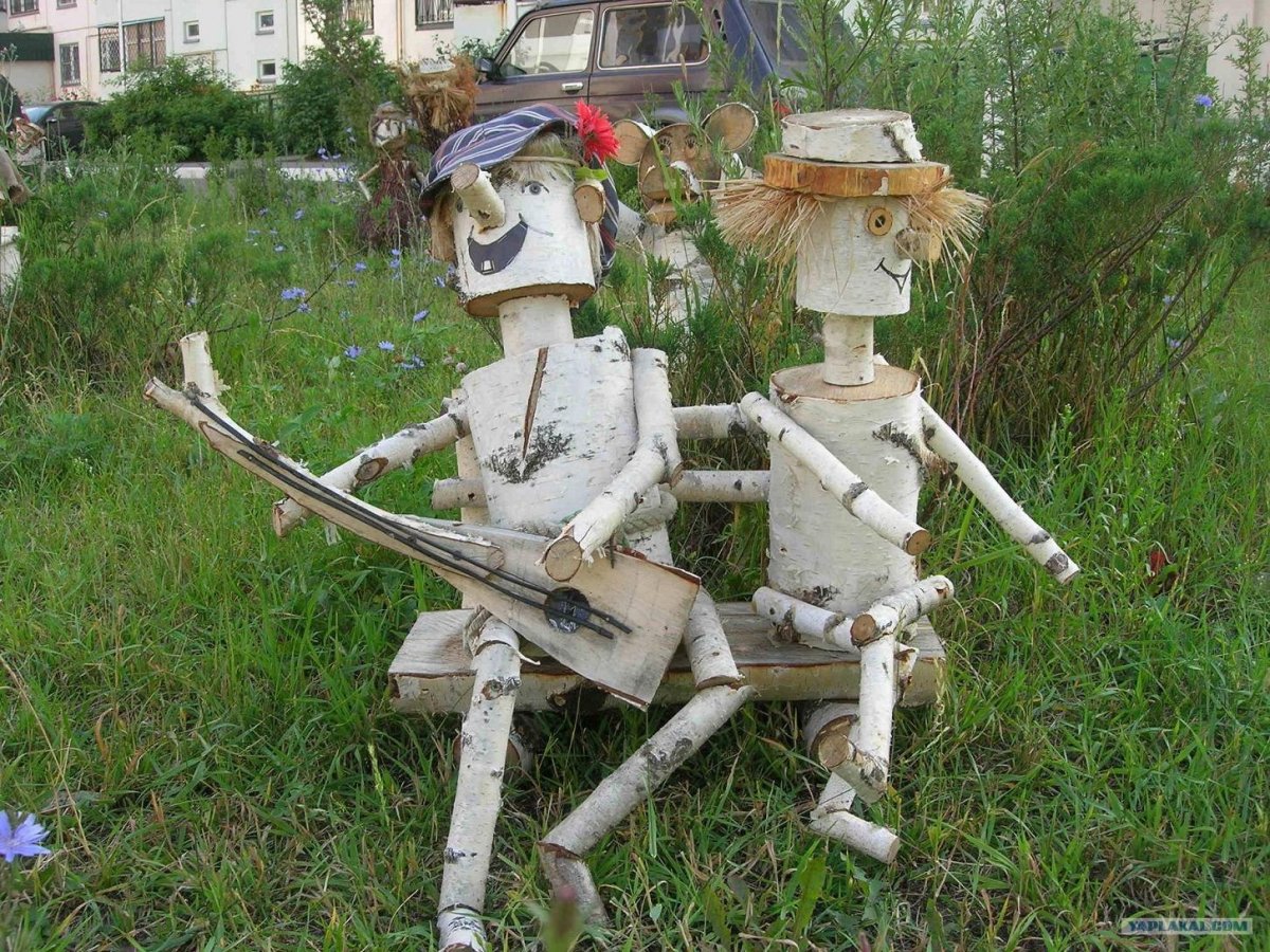 Поделки из березы для дачи