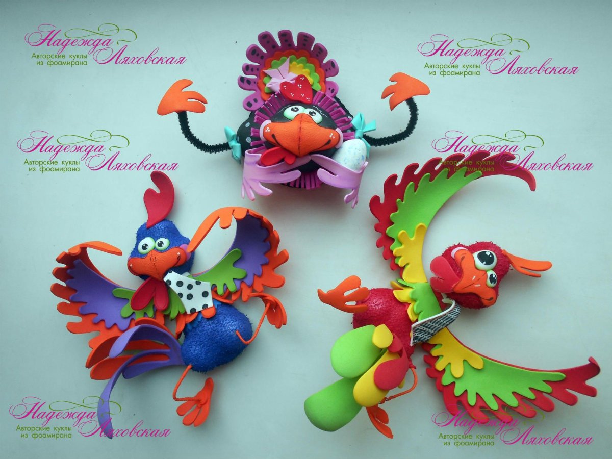 Игрушки из фоамирана