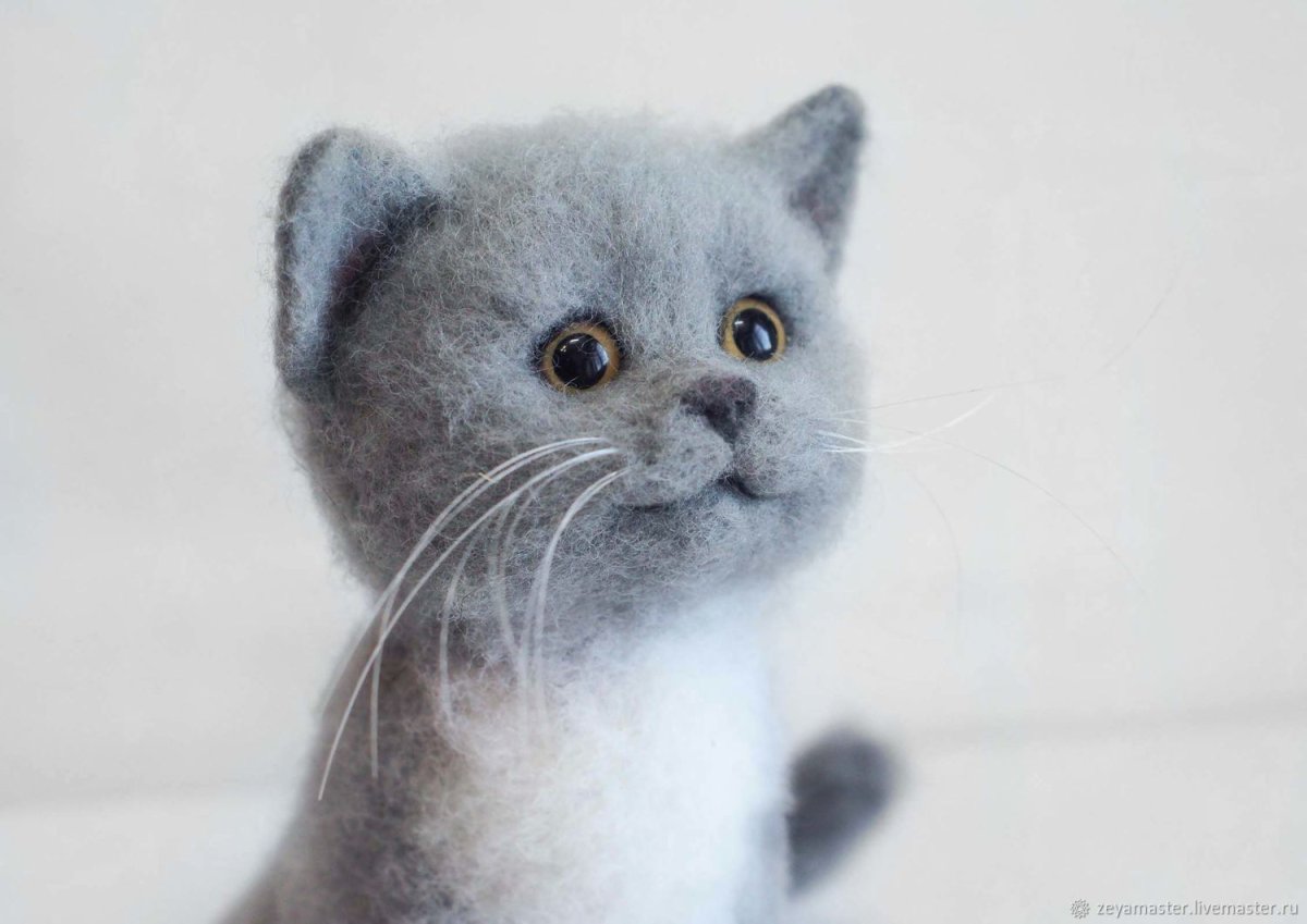 Валяные игрушки кошки