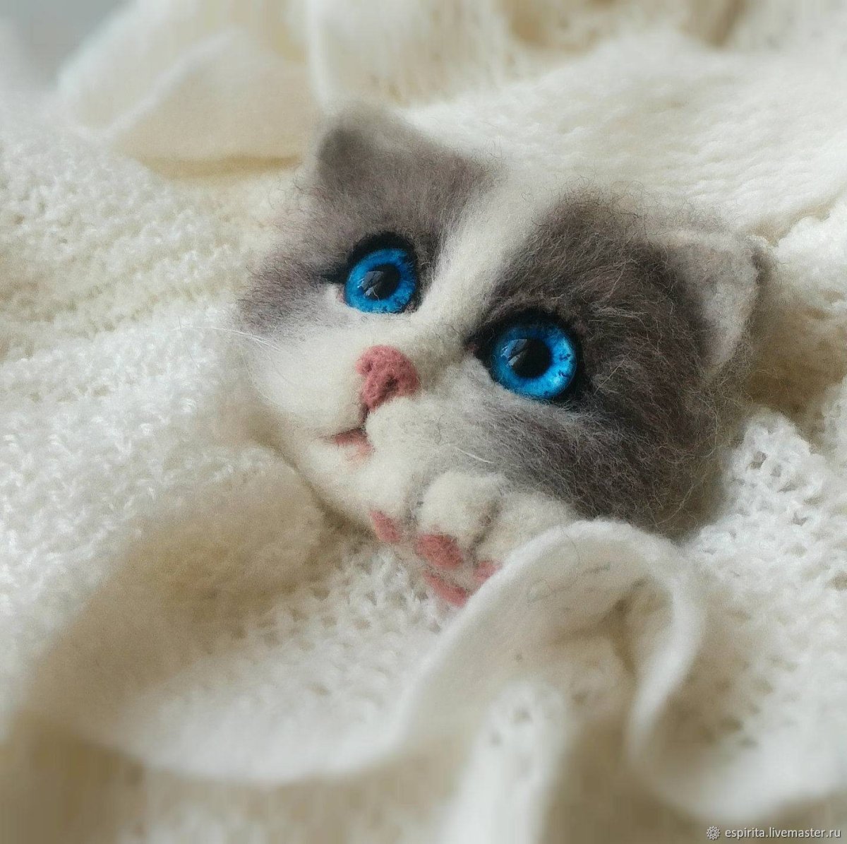 Котики сухое валяние
