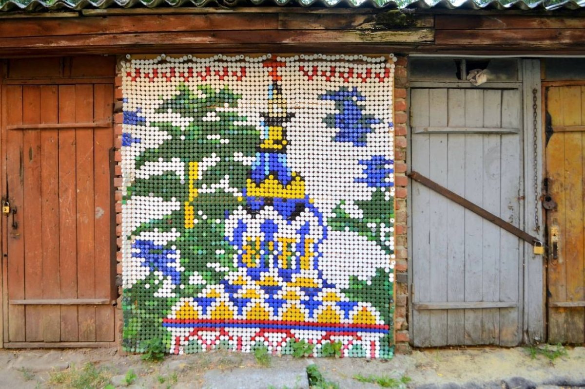 Эстетика крышек от пластиковых бутылок