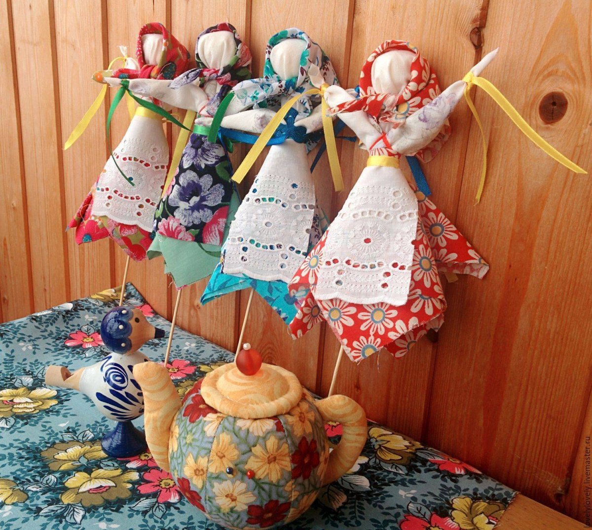 Кукла Масленица из ткани