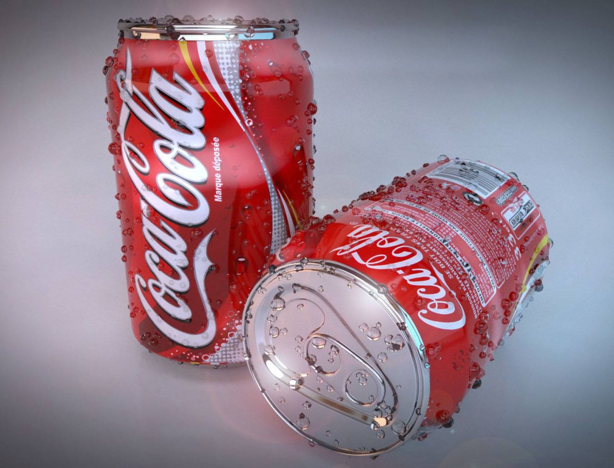 3d модель банки Кока колы