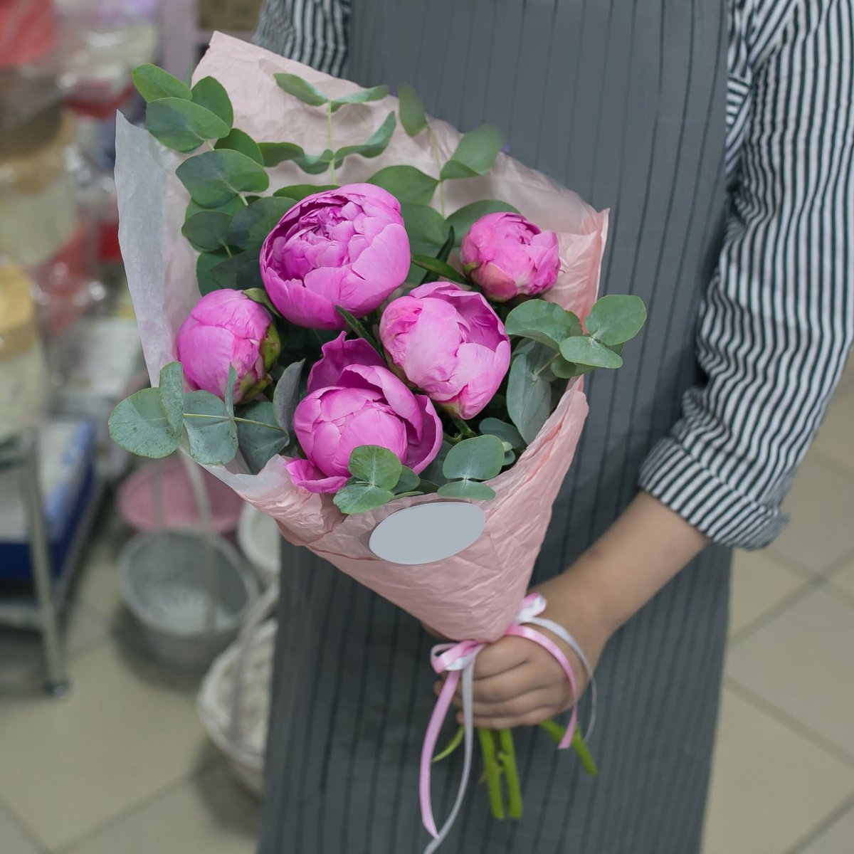 5 Пионов букет