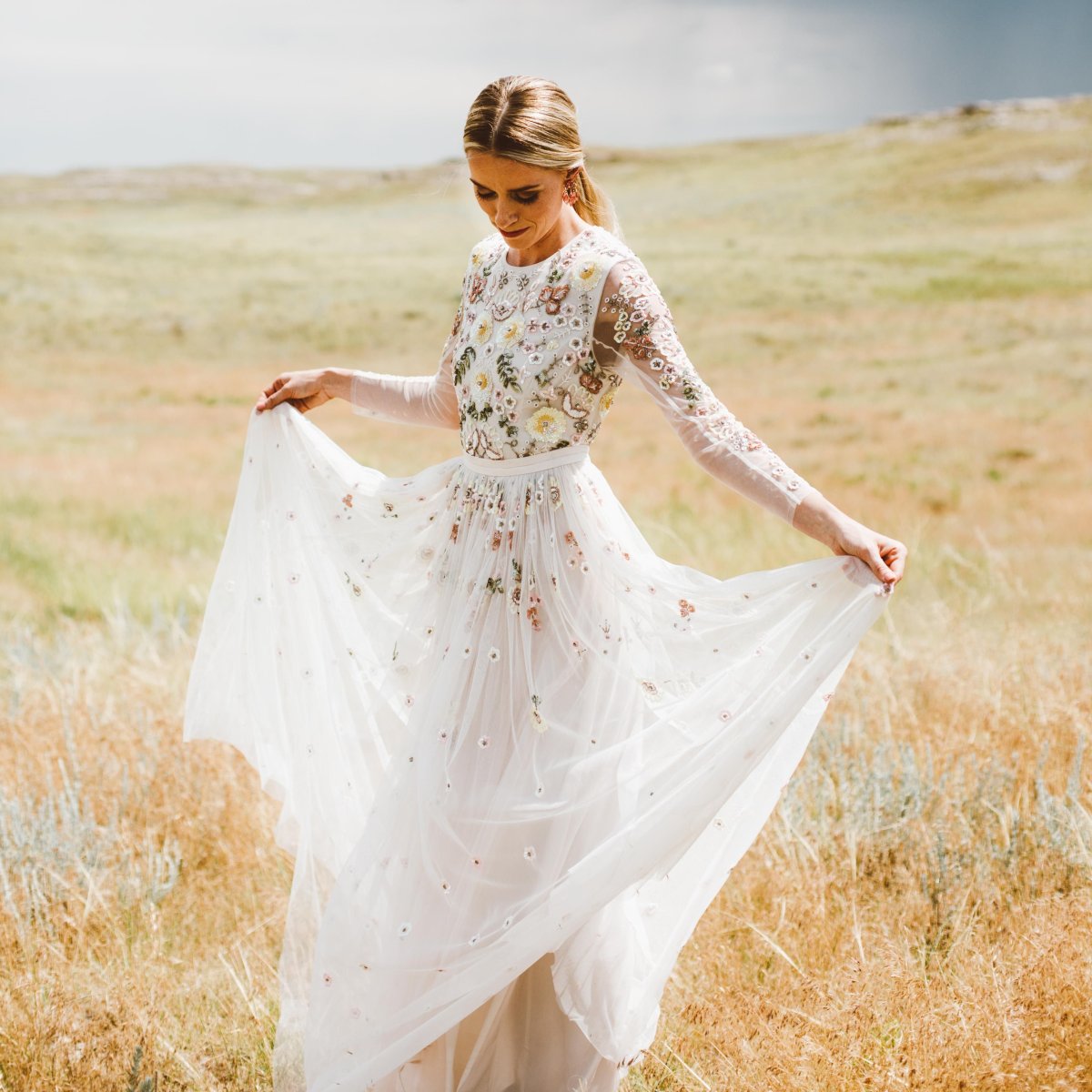 Свадебное бохо-платье vestido de noiva