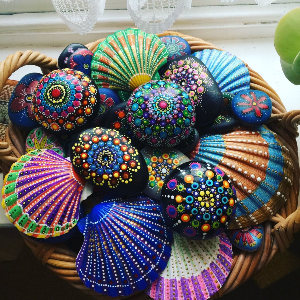 Разукрашенные ракушки