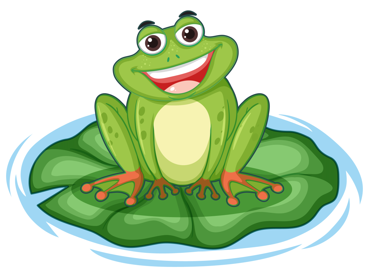 Лягушка на кувшинке для детей