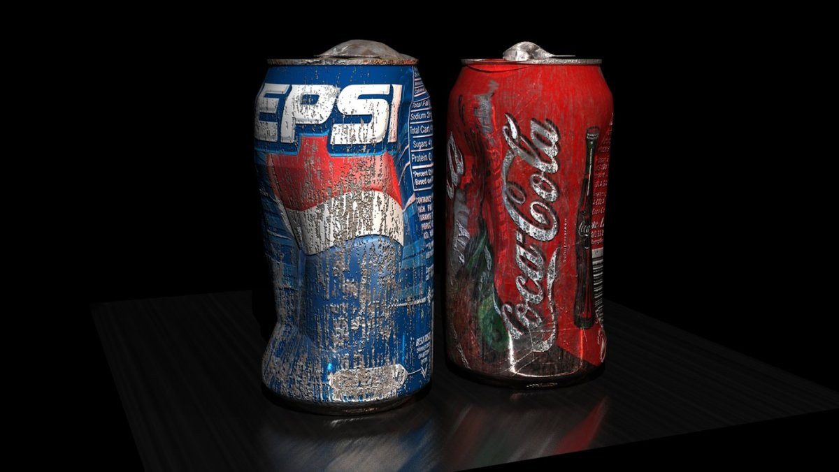 3d модель пепси кола