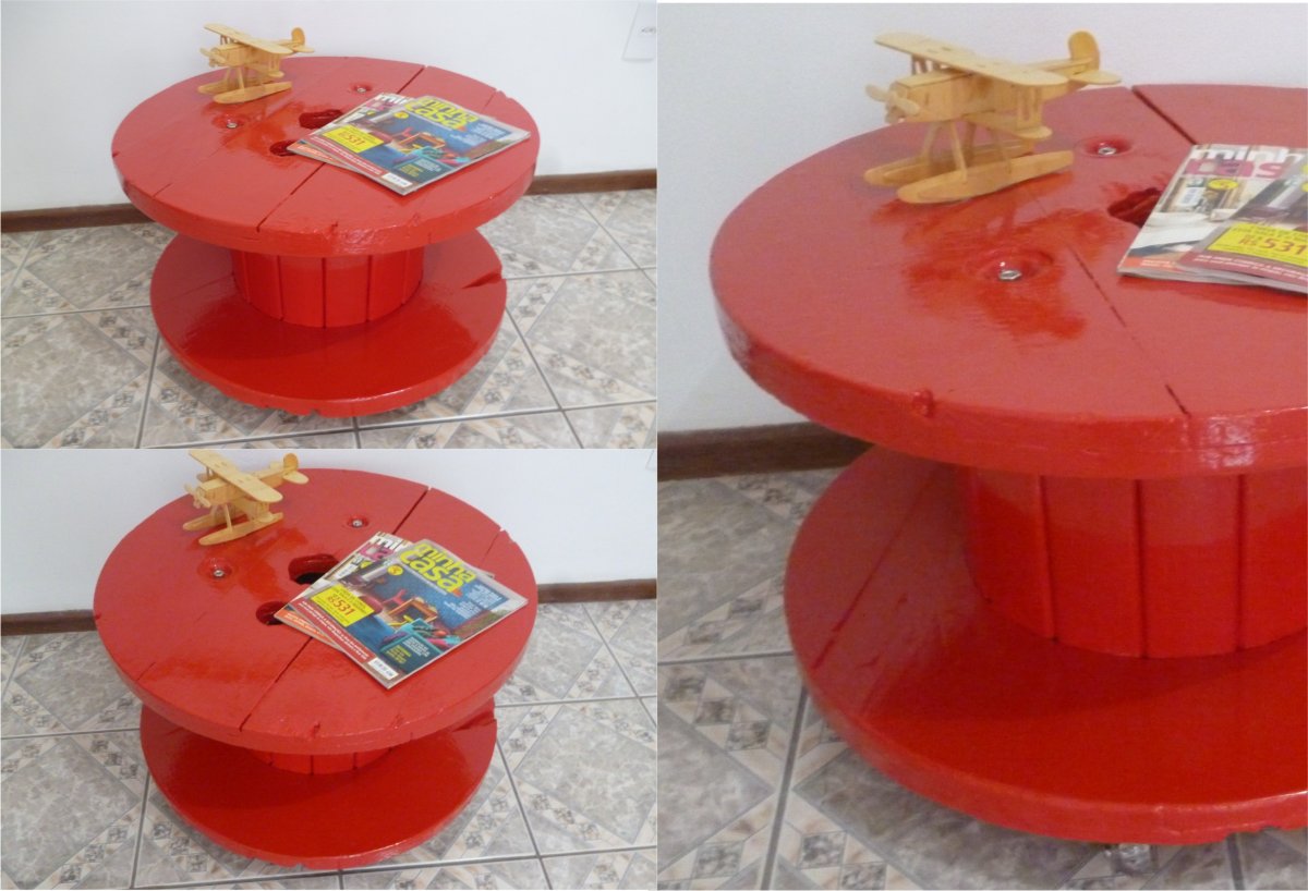 Детский столик из катушки маленькой